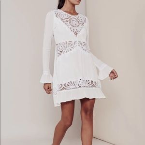 For Love and Lemons Valentina lace inset dress
